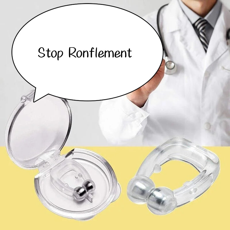 Dispositif Ultra-Efficace Anti-Ronflement – Clip Nasal Révolutionnaire pour un Sommeil Paisible