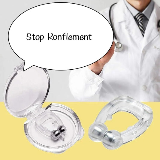Dispositif Ultra-Efficace Anti-Ronflement – Clip Nasal Révolutionnaire pour un Sommeil Paisible