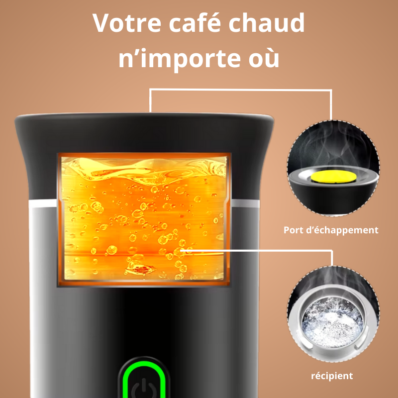 Machine à Café Portable 3-en-1 – Espresso, Cappuccino & Latte