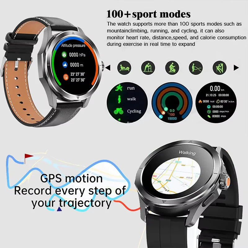 Montre Connectée Élégante – Smartwatch Luxe Santé & Sport